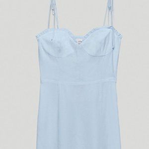 Aritzia Wilfred Fable Dress in Aura Blue